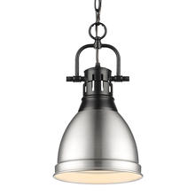  3602-S BLK-PW - Duncan Small Pendant with Chain